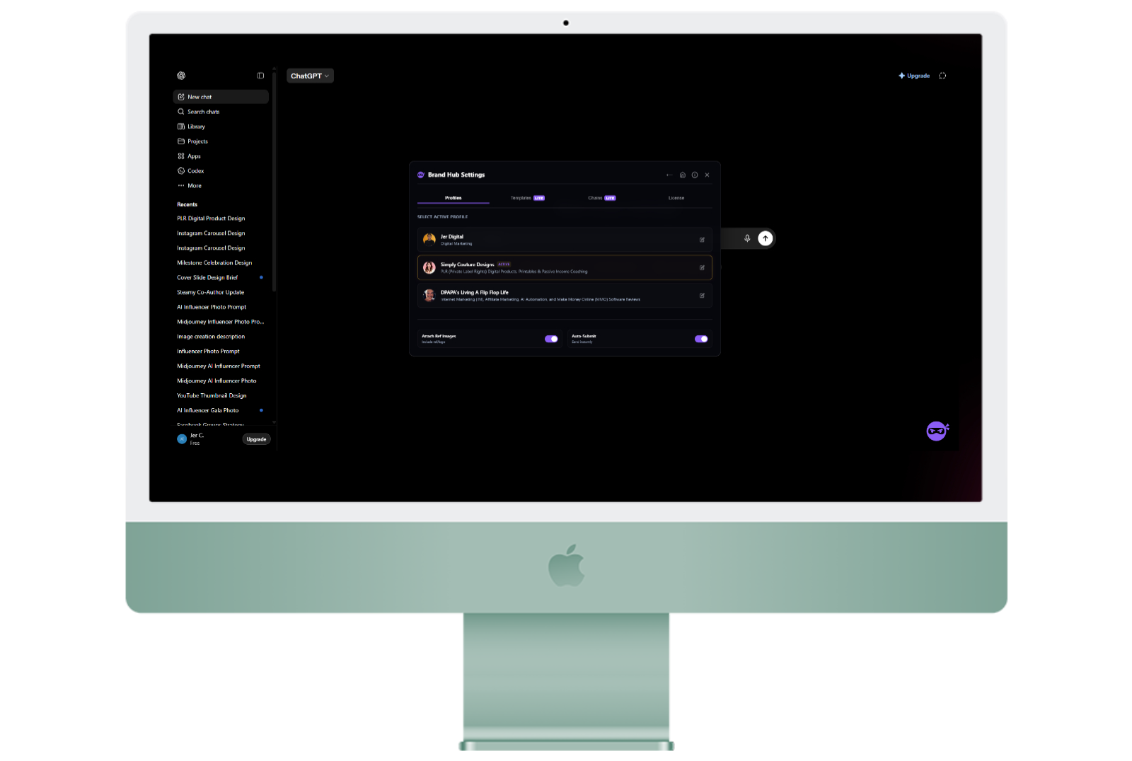 Cloud-Synced Brand Profiles